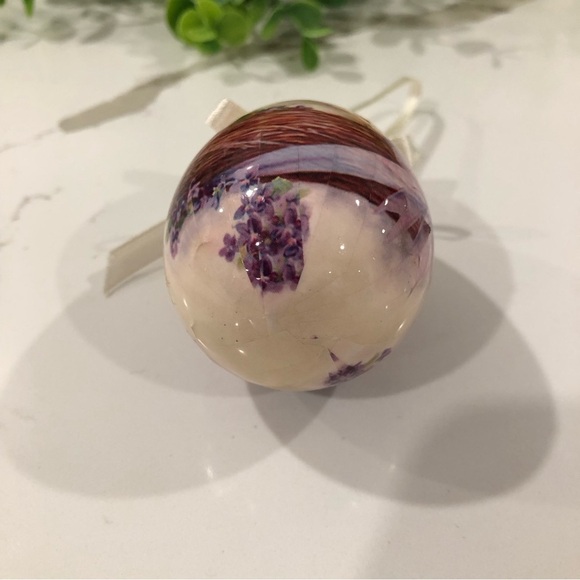 Hand painted Lacquered  Wood Egg Easter 🐣 3" Ornament VTG - Picture 3 of 4